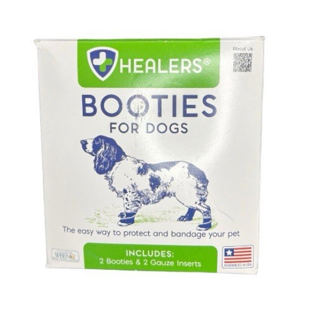 Healers Booties Medium Multicolor Gauze Bandage Moisture Wicking for Spaniel